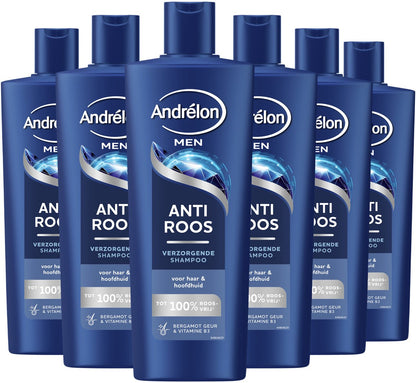 Andrélon - Men's Shampoo and Shower Gel - Hair & Body - 6 x 400 ml