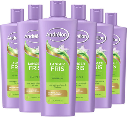 Andrélon - Men's Shampoo and Shower Gel - Hair & Body - 6 x 400 ml