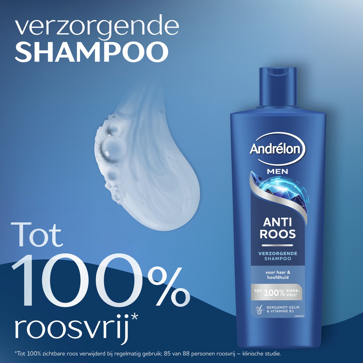 Andrélon - Men's Shampoo and Shower Gel - Hair & Body - 6 x 400 ml