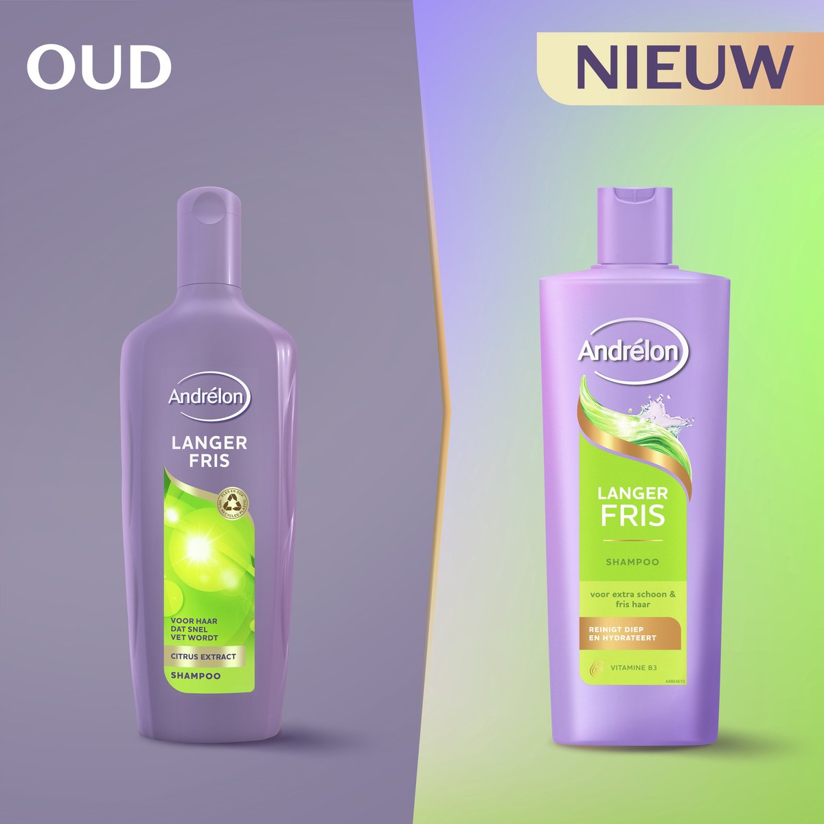 Andrélon - Men's Shampoo and Shower Gel - Hair & Body - 6 x 400 ml