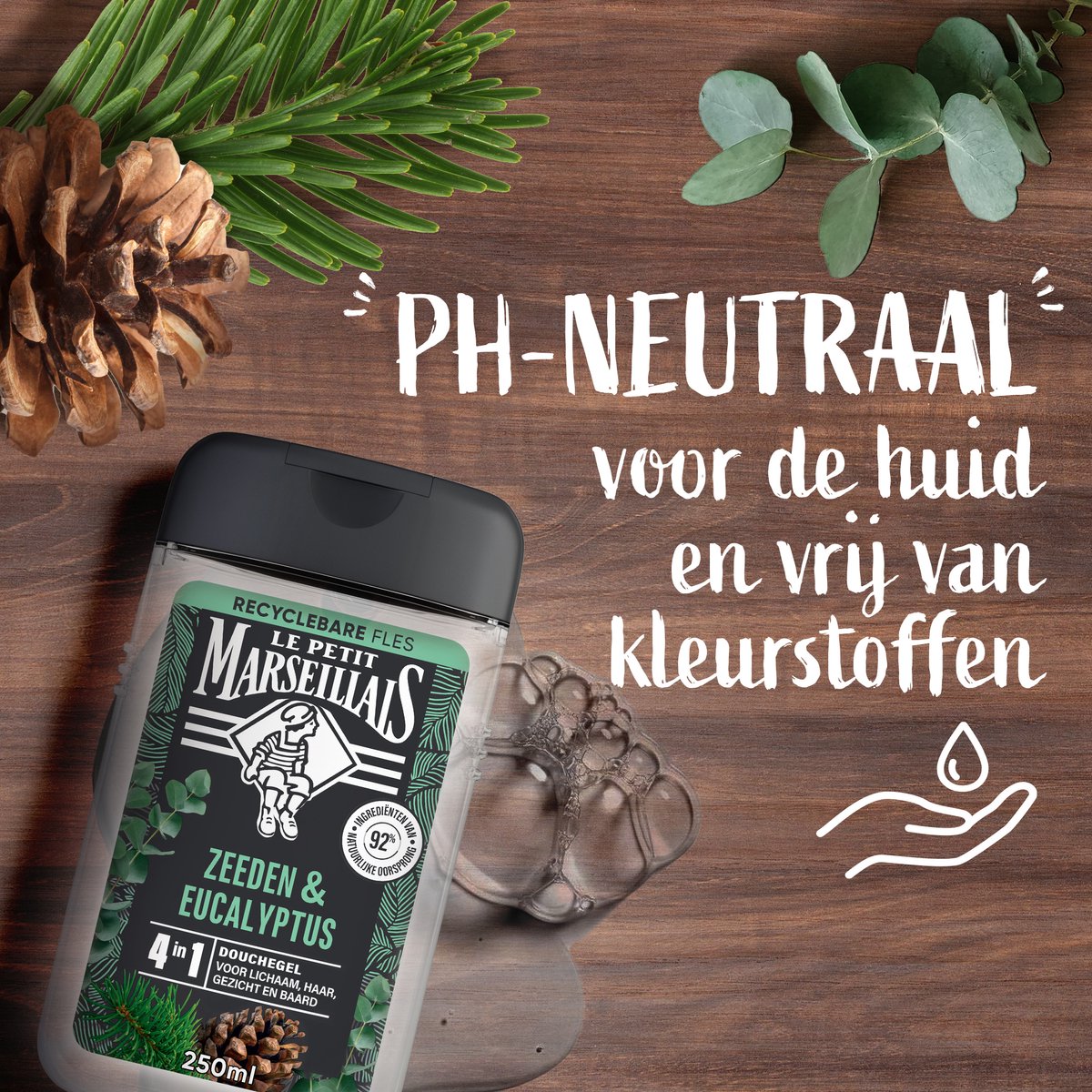 Le Petit Marseillais 4-in-1 Shower Gel with Sea Pine & Eucalyptus