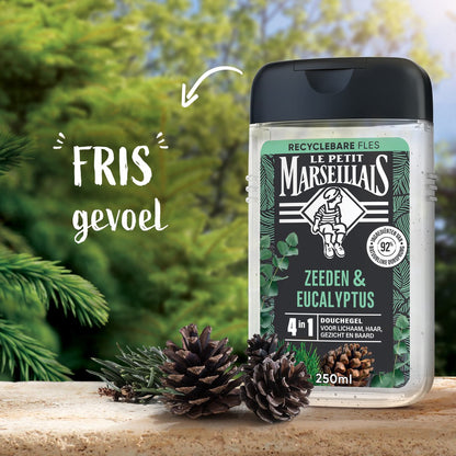 Le Petit Marseillais 4-in-1 Shower Gel with Sea Pine & Eucalyptus