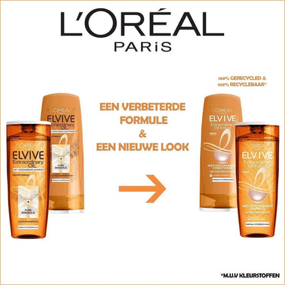 L’Oréal Paris Elvive Extraordinary Oil Shampoo with Coconut Oil for Dry Hair - Value Pack 4 × 250 ml