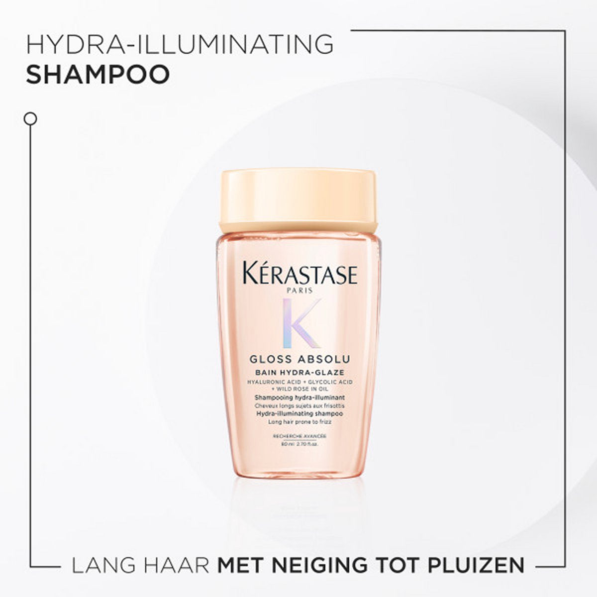 Kérastase Gloss Absolu Anti-Frizz Discovery Set with Glaze Drops + 2 Gifts - Shampoo 80 ml, Conditioner 75 ml, Spray 80 ml & Hair Oil 45 ml