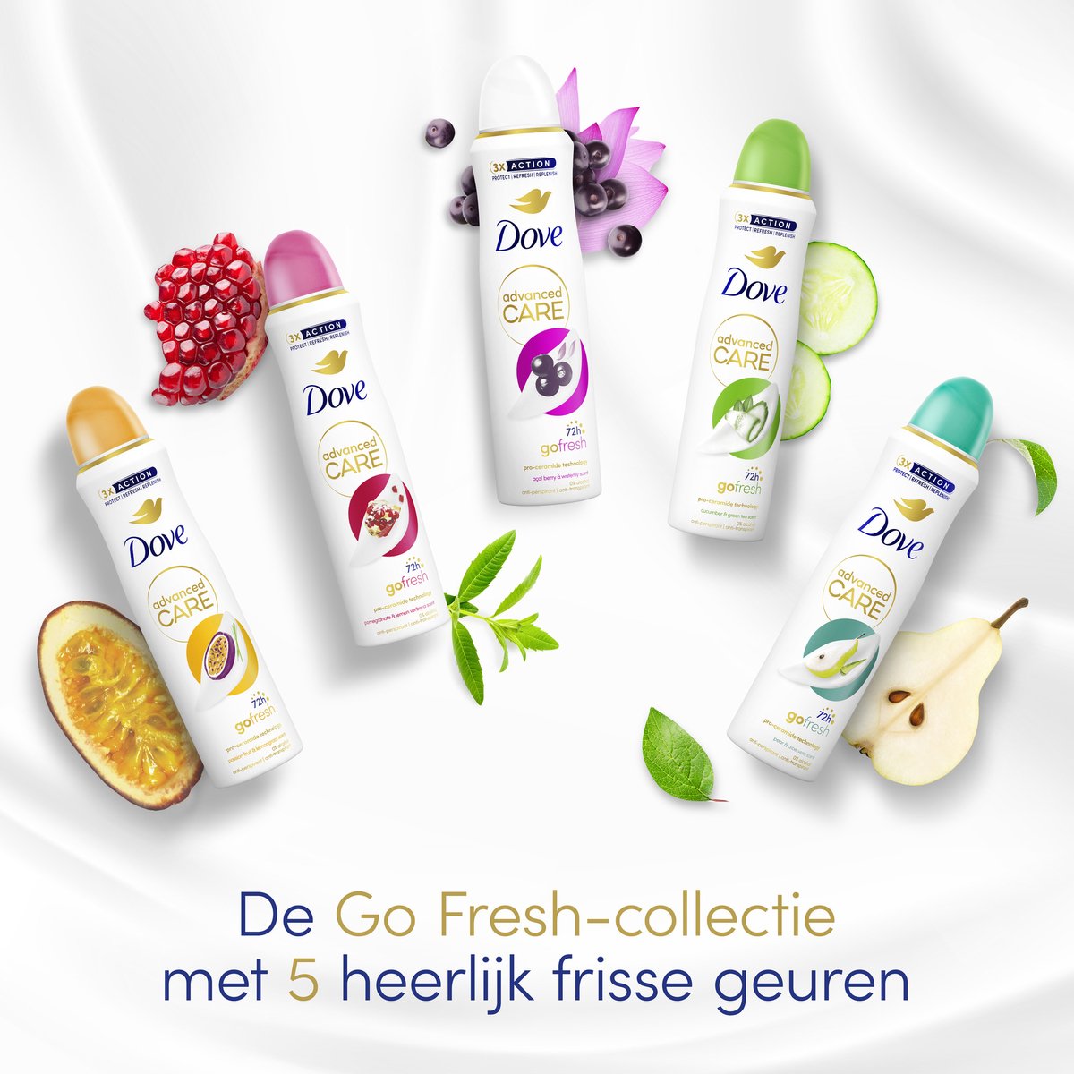 Dove Advanced Care Go Fresh Deodorant Spray Set