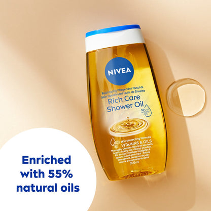 NIVEA Natural Shower Oil with Vitamins C & E