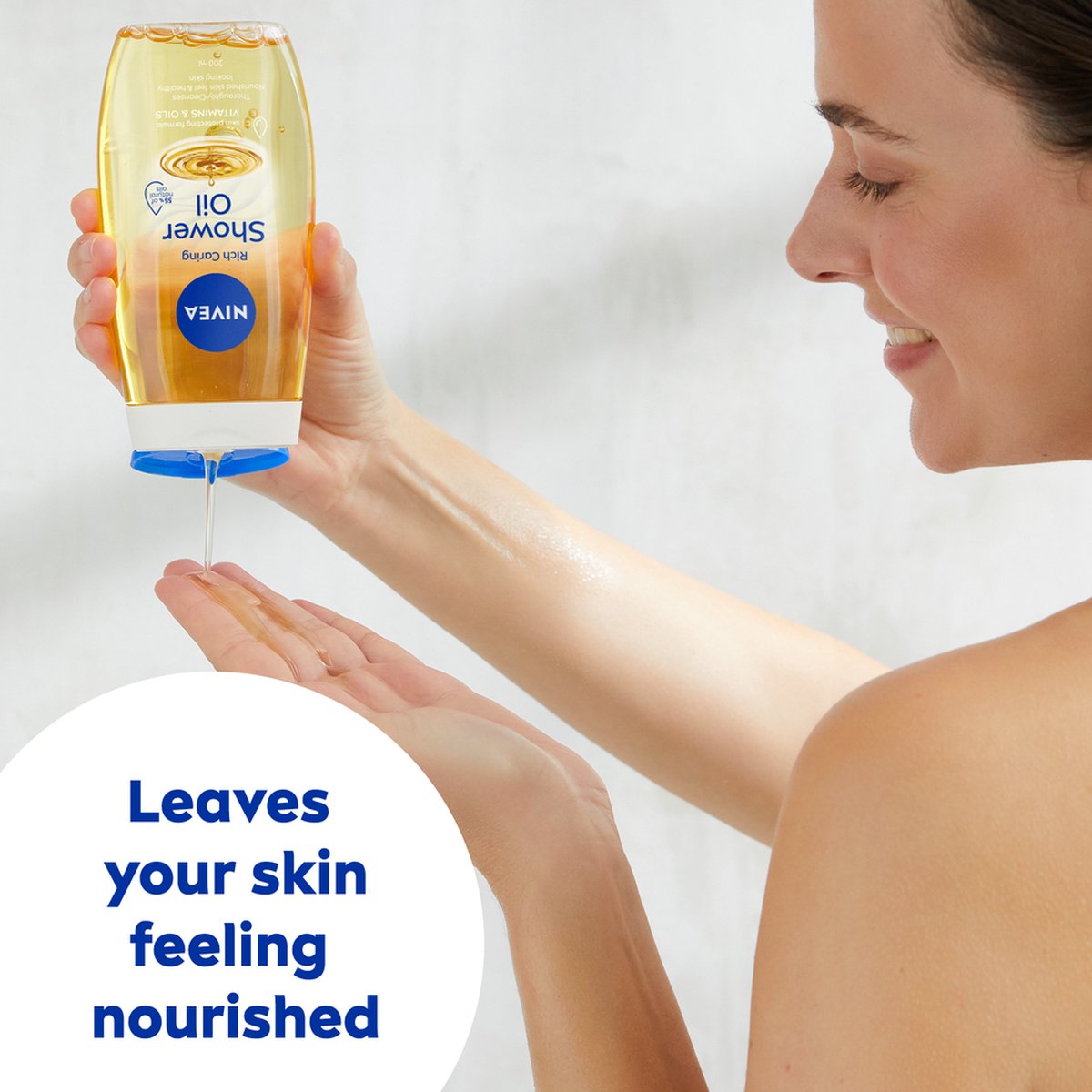 NIVEA Natural Shower Oil with Vitamins C & E