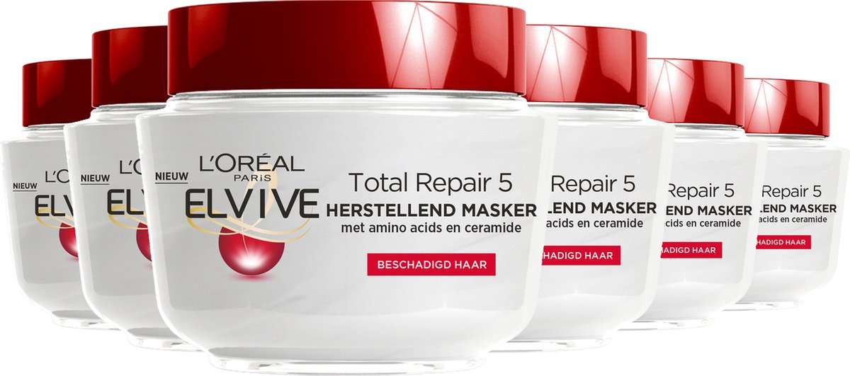 L'Oréal Paris Elvive Total Repair 5 Hair Mask - 6-Pack