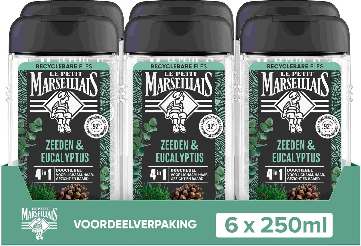 Le Petit Marseillais 4-in-1 Shower Gel with Sea Pine & Eucalyptus