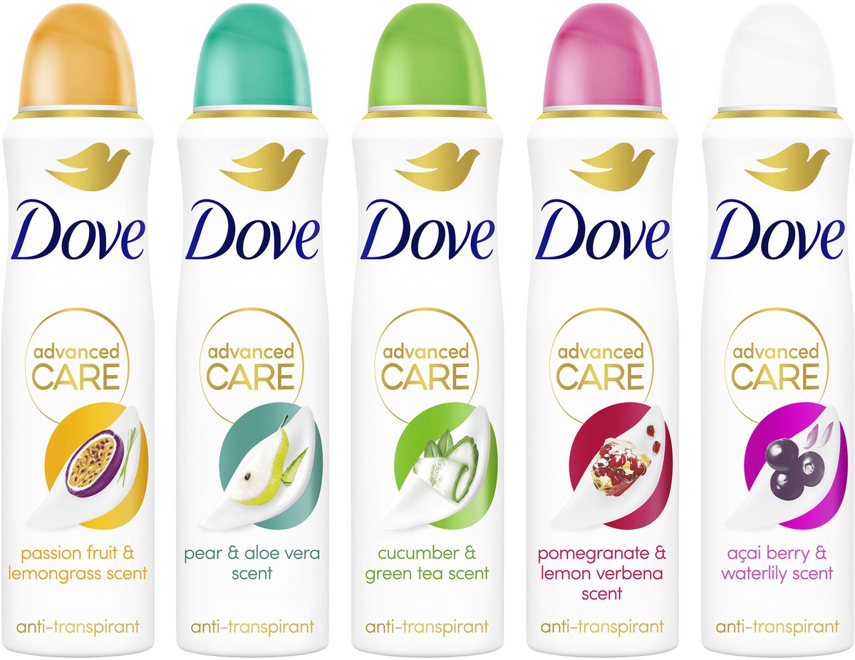 Dove Advanced Care Go Fresh Deodorant Spray Set