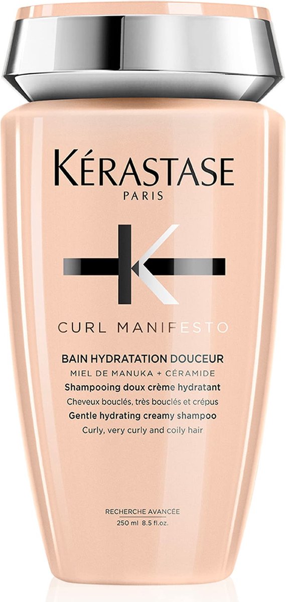 Kérastase Curl Manifesto Hydrating Trio + Gift - Shampoo 250 ml, Conditioner 200 ml & Leave-in Cream 150 ml + 75 ml Gift Shampoo - For Hydrated & Resilient Curls