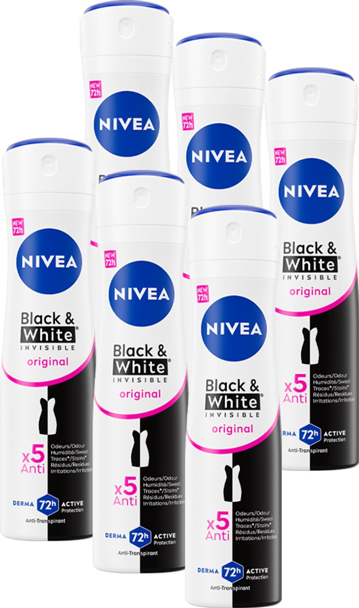 NIVEA Black & White Clear Anti-Perspirant Deodorant Spray