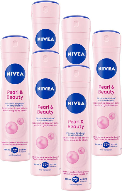 NIVEA Pearl & Beauty Anti-Perspirant Deodorant Spray Set