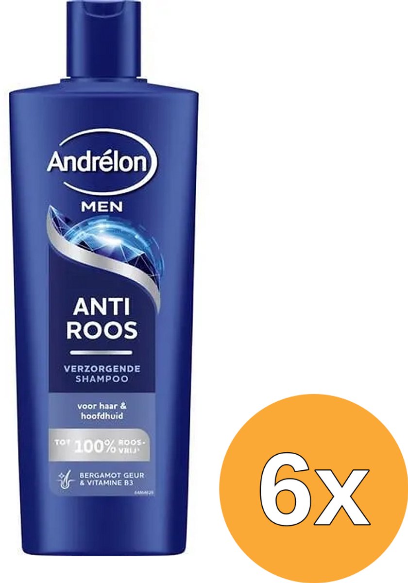 Andrélon - Men's Shampoo and Shower Gel - Hair & Body - 6 x 400 ml