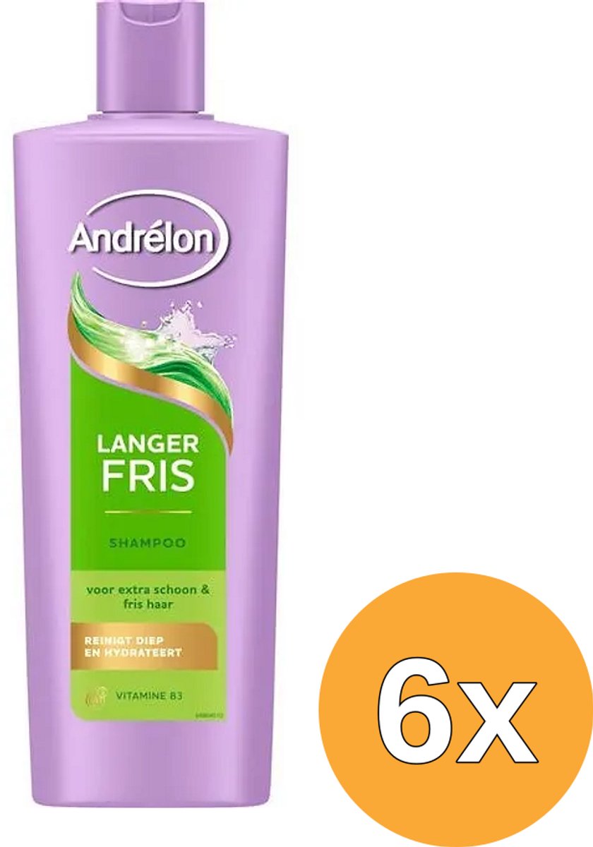 Andrélon - Men's Shampoo and Shower Gel - Hair & Body - 6 x 400 ml