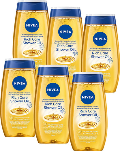 NIVEA Natural Shower Oil with Vitamins C & E