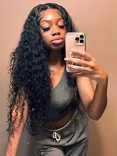 Deep Wave Human Hair Bundles 98% Brazilian Hair Natural Black