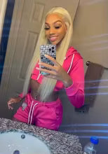 613 Honey Blonde Straight Human Hair Lace Front Wig