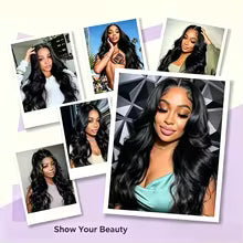 Pre-Plucked Straight Human Hair Lace Front Wig 13x4 13x6 HD Transparent Lace