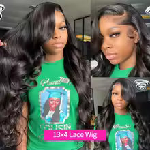 body wave human hair wig with hd lace front