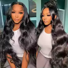 body wave human hair wig with hd lace front