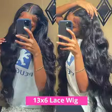 body wave human hair wig with hd lace front