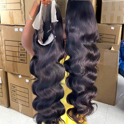 body wave human hair wig with hd lace front
