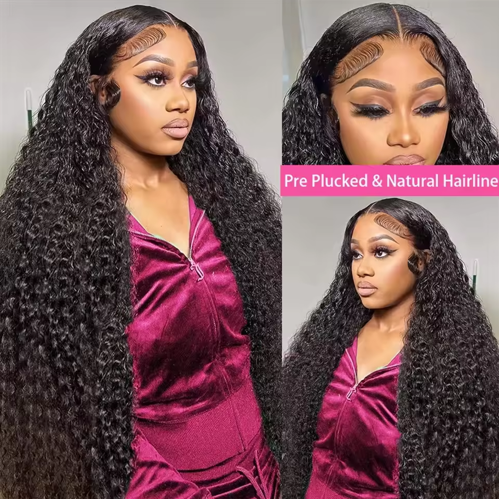 Deep Wave Human Hair Lace Wig – Multiple Lace Styles
