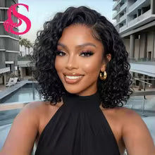 Smilegirl 250% Density Glueless Bob Wig 5x5 Transparent Lace