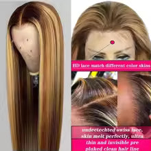 16–34 inch 200% density body wave human hair wig with hd lace front