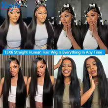 Peruvian Remy straight human hair wig with hd lace front