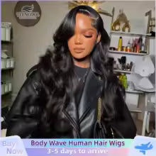 Body Wave 13x6 HD Lace Front Wig 200% Density
Pre-Plucked Brazilian Hair Natural Color