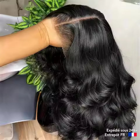 Peruvian Remy straight human hair wig with hd lace front