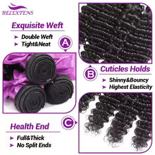 Deep Wave Human Hair Bundles – Brazilian Remy Hair Extensions