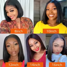 Bone Straight Bob 13x6 HD Lace Glueless Wig
200% Density Pre-Plucked Natural Black