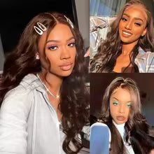 13×6, 46 inch, 100% Brazilian human hair, and 200% density