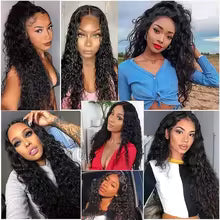 V-Part Curly Human Hair Wig – 16–32 Inch, 180%/200% Density