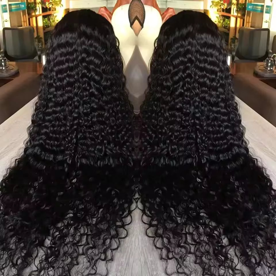 Deep Wave Human Hair Lace Wig – Multiple Lace Styles