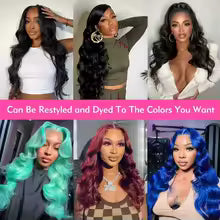 body wave human hair wig with hd lace front