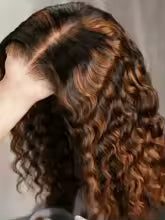 P4/27 Honey Blonde Ombré Body Wave Human Hair Wig