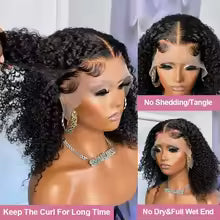 Smilegirl 250% Density Glueless Bob Wig 5x5 Transparent Lace