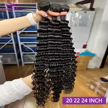 Deep Wave Human Hair Bundles – Brazilian Remy Hair Extensions