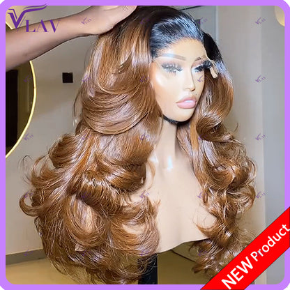 1B/27 Honey Blonde Body Wave Human Hair Lace Wig